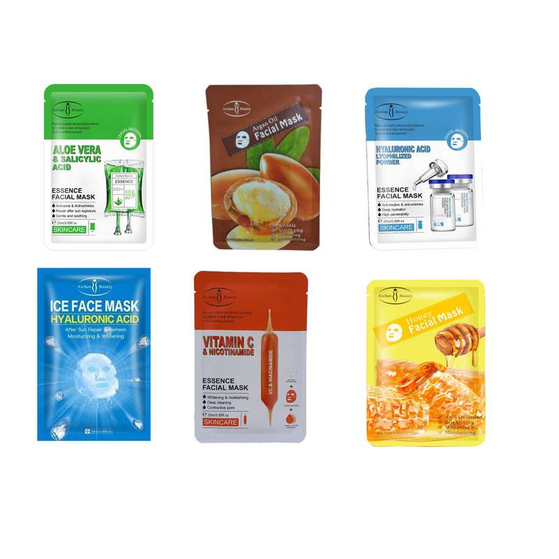  ماسک صورت ایچون بیوتی مدل بلانکو حجم 25 میلی لیتر مجموعه 6 عددی
