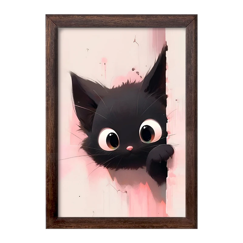 تابلو خندالو طرح گربه (Cat) کد F928
