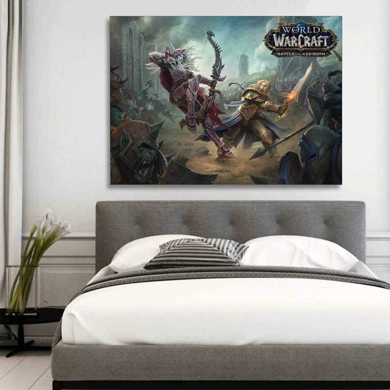 تابلو شاسی گالری استاربوی طرح World Of Warcraft مدل هنری 375