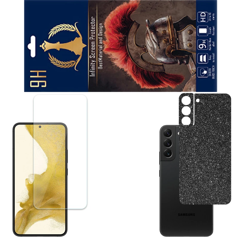 محافظ صفحه نمایش اینفینیتی مدل PRO مناسب برای گوشی موبایل سامسونگ GALAXY S22 PLUS به همراه برچسب پوششی
