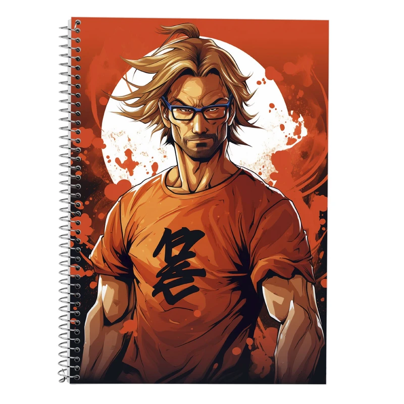 دفتر زبان 50 برگ مدوپد مدل سه خط طرح Naroto کد DF11239
