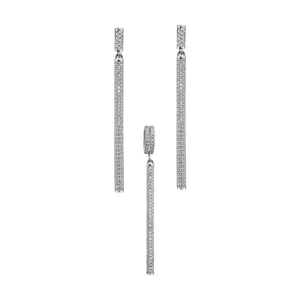 نیم ست نقره زنانه مایا ماهک مدل MSS047