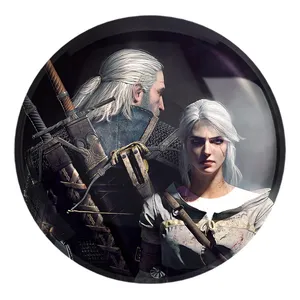 پیکسل خندالو طرح گرالت و ینفر سریال ویچر Witcher کد 27415 مدل بزرگ