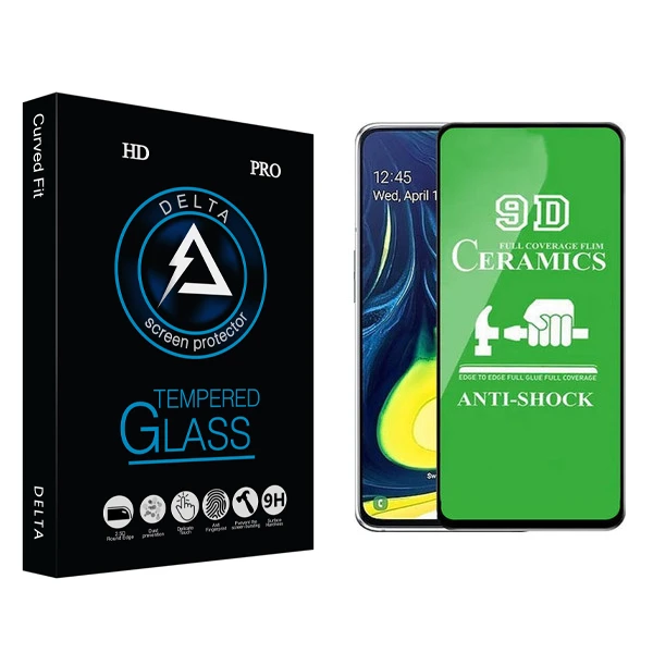 محافظ صفحه نمایش 9D دلتا مدل Fit مناسب برای گوشی موبایل شیائومی Redmi note 8 pro