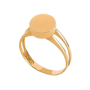انگشتر طلا 18 عیار زنانه کاکامی مدل هندسی دایره کد 130