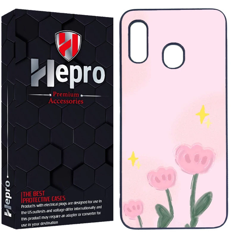 کاور هپرو طرح گل کد Dimo-873 مناسب برای گوشی موبایل سامسونگ Galaxy A20/A30