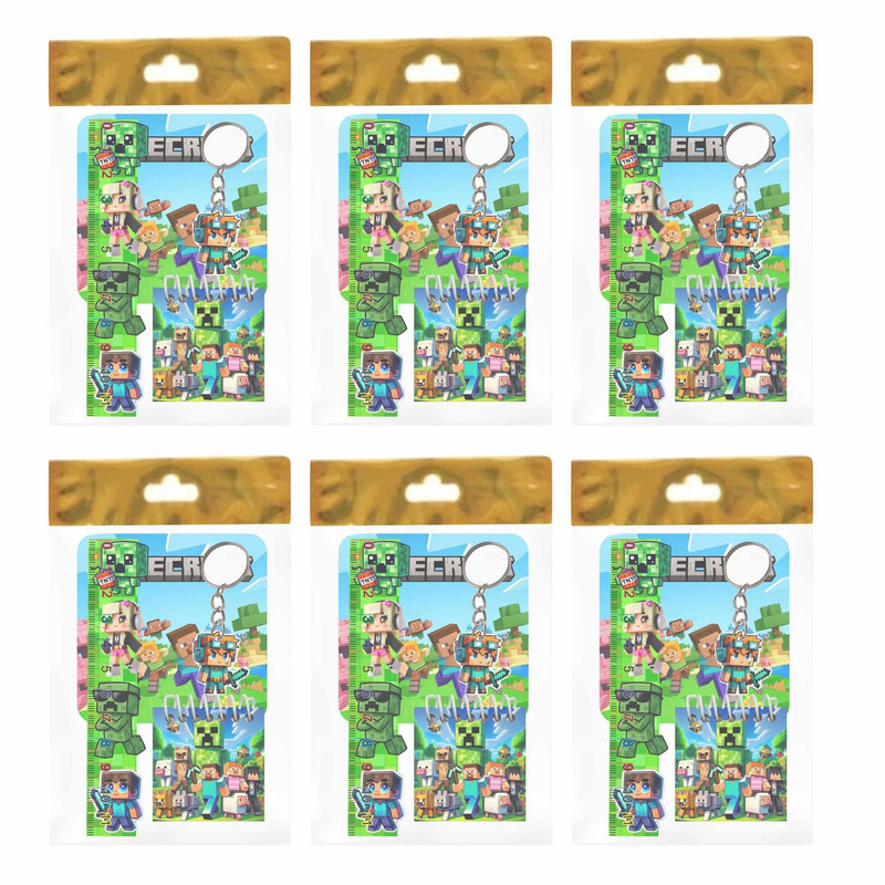 بسته لوازم تحریر مدل ماینکرافت 4 بسته 6 عددی