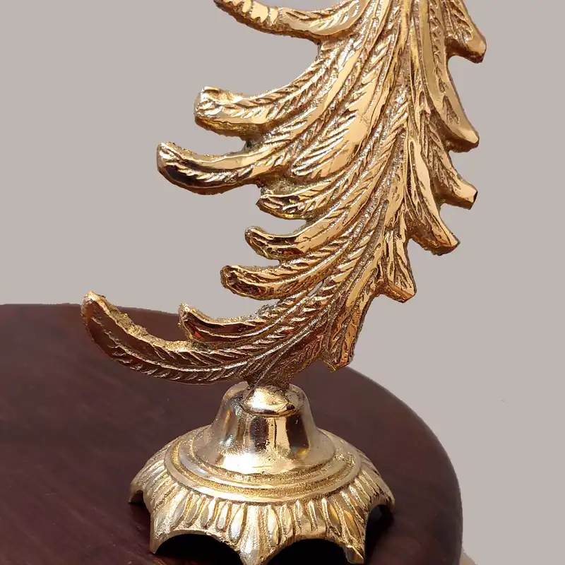 مجسمه برنجی مدل طاووس مجموعه 2 عددی