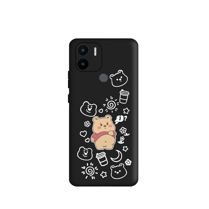 کاور قاب گارد طرح خرس تپل کد t6414 مناسب برای گوشی موبایل شیائومی Redmi A1 Plus / Redmi A2 Plus 