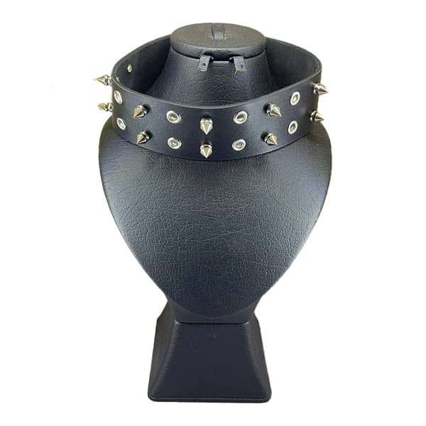 گردنبند  زنانه مدل چوکر چرم اسپرت دو پانچ کد 96003