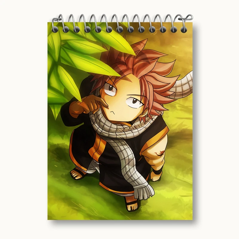 دفتر یادداشت 50 برگ خندالو مدل ناتسو انیمه فری تیل Fairy Tail کد 16474