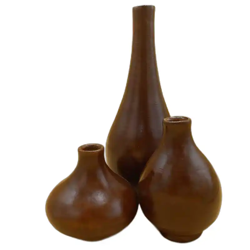 گلدان سفالی مدل سالونک مجموعه 3 عددی