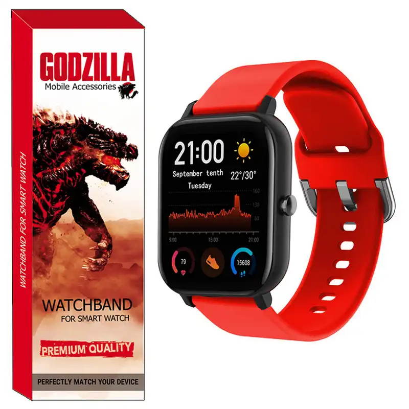 بند گودزیلا مدل Silicon-SQ مناسب برای ساعت هوشمند شیائومی Watch S2 / S1
