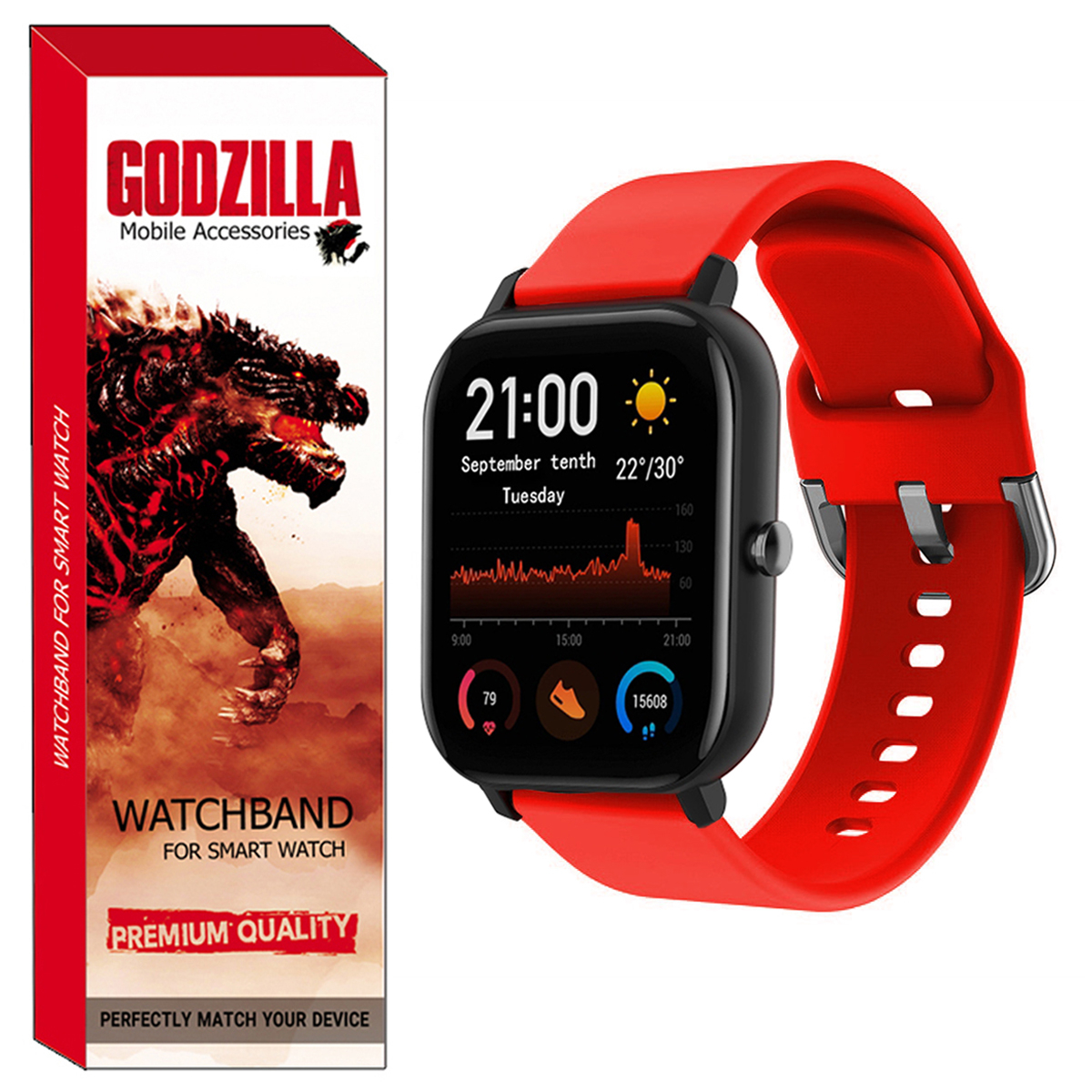 بند گودزیلا مدل Silicon-SQ مناسب برای ساعت هوشمند کیسلکت K11 Pro / K11