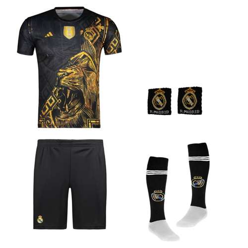 ست 5 تکه لباس ورزشی مدل رئال مادرید طرح امباپه 2025L