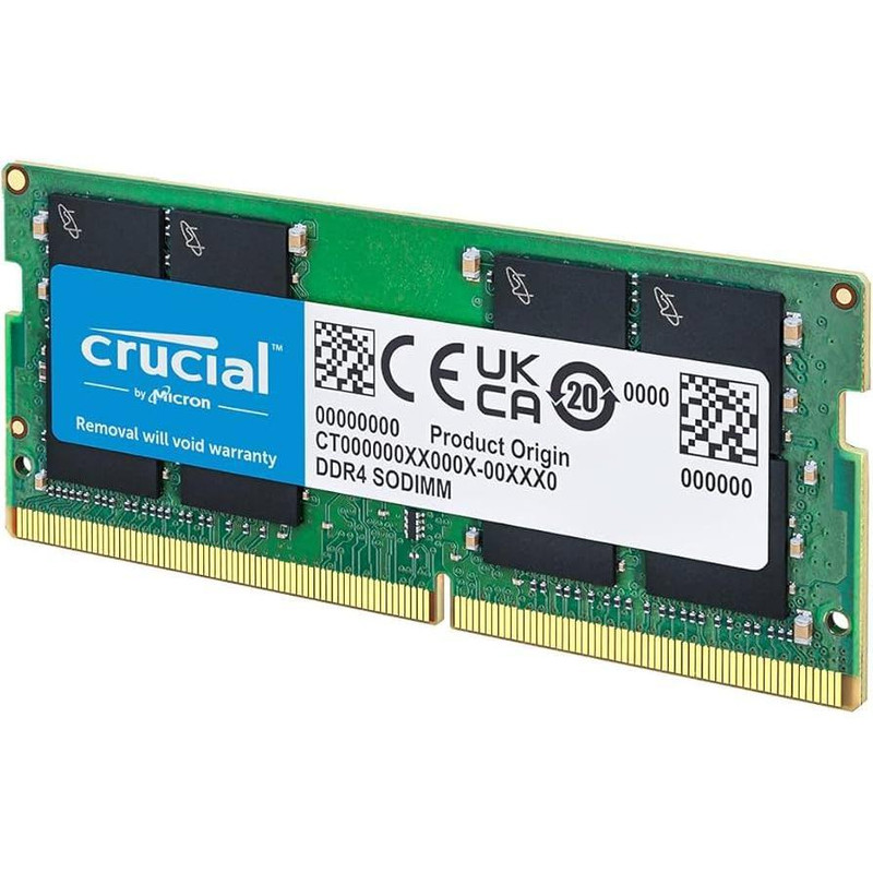 رم لپ‌تاپ DDR4 تک کاناله 8 گیگابایت 3200 مگاهرتز کروشیال مدل CT8 با تایمینگ CL22 و ولتاژ 1.2 ولت