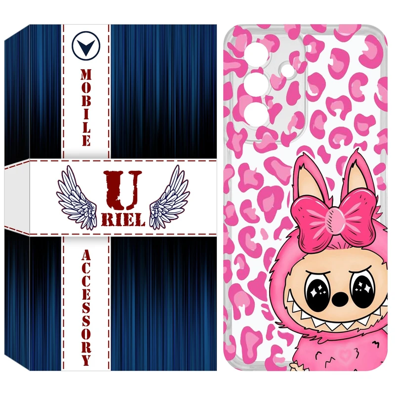 کاور یوریل مدل Clear کد 107 طرح لبوبو Labubu مناسب برای گوشی موبایل سامسونگ Galaxy A36