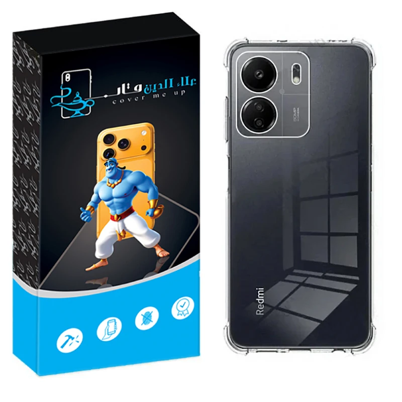 کاور علاالدین قاب مدل Crystal مناسب برای گوشی موبایل شیائومی Redmi 13c / Poco C65