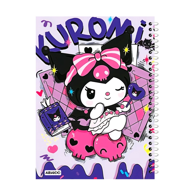 دفترچه یادداشت 50 برگ آلبالو مدل کرومی کد 2004