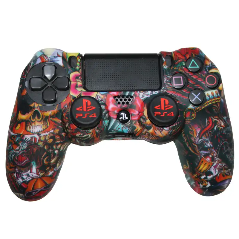 محافظ دسته پلی استیشن ۴ مدل skeleton 909 به همراه روکش آنالوگ
