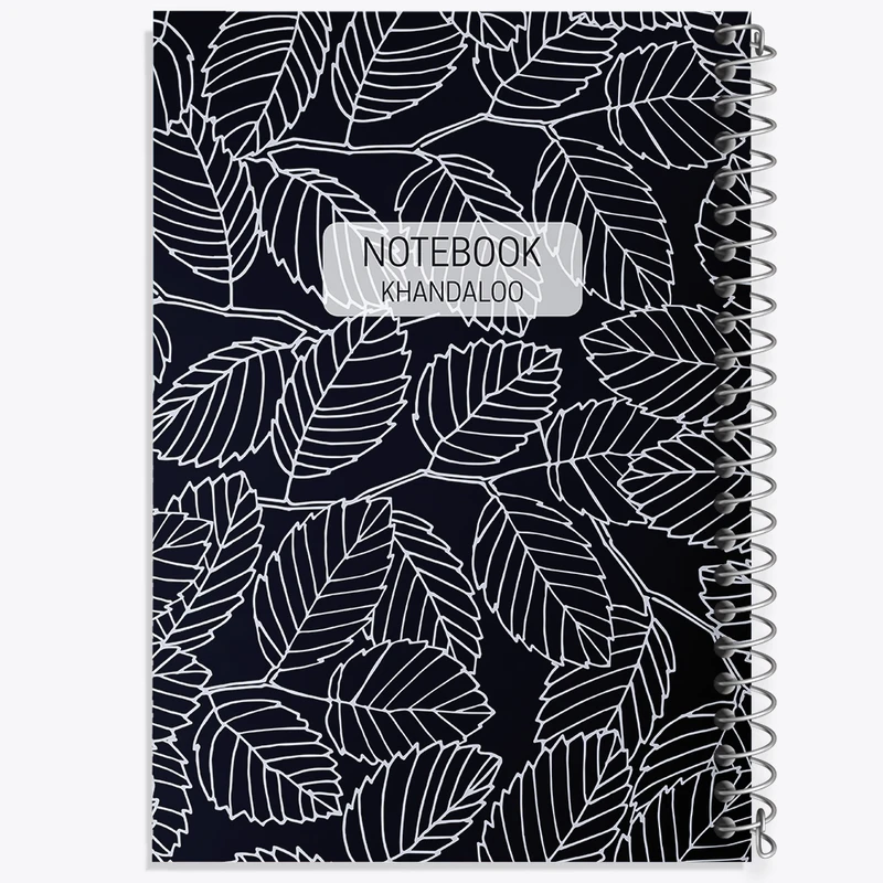 دفتر شطرنجی 50 برگ خندالو مدل پترن برگ کد N622