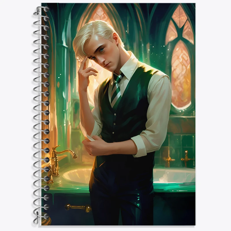 دفتر لغت 50 برگ خندالو طرح مالفوی هری پاتر (Harry Potter) کد F7208