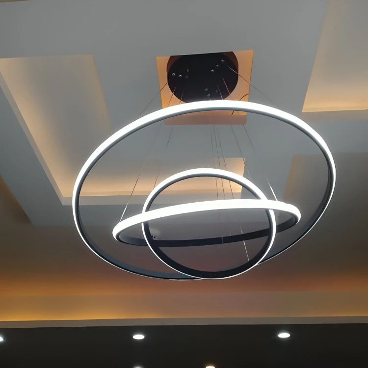 عکس شماره 4 : لوستر آویز شاهان تک مدل three circles2