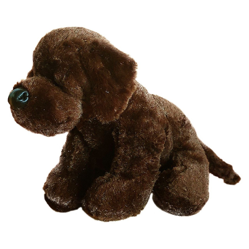 عروسک گانز طرح سگ مدل CoCoa Chocolate Lab Dog کد SZT4.320 طول 25 سانتی متر