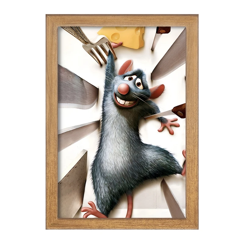تابلو خندالو مدل موش سرآشپز (Ratatouille) کد F8328