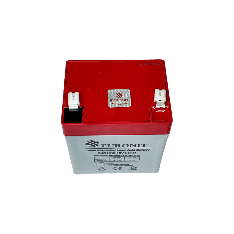 باتری UPS با ولتاژ 12V ولت و شدت جریان 4.5 آمپرساعت مدل EUR1812 12V4.5AH
