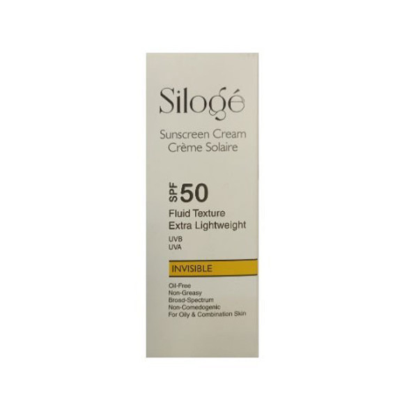 کرم ضد آفتاب بدون رنگ سیلوژه SPF50 مدل TEXTURE ‌محافظ UVA ،UVB، روشن‌کننده، مناسب پوست‌های چرب و مختلط حجم 40 میلی‌لیتر