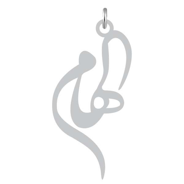 آویز گردنبند نقره کرابو طرح الهام مدل Kn2-1211