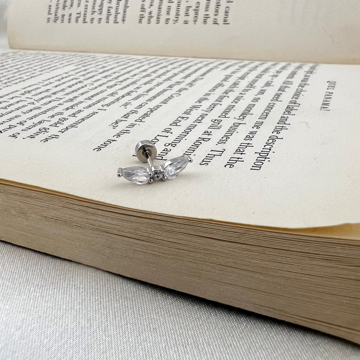 پیرسینگ گوش زنانه مدل بال فرشته کد P4572