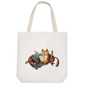 ساک خرید خندالو مدل سگ و گربه کد 2481