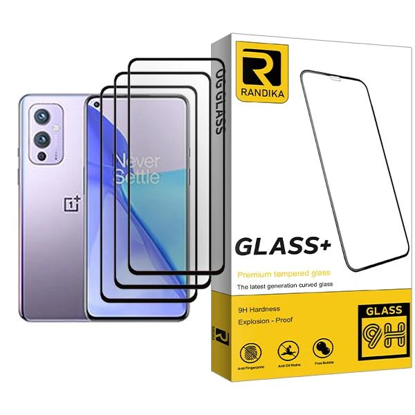 محافظ صفحه نمایش راندیکا مدل Glass MIX003 مناسب برای گوشی موبایل وان پلاس 9 بسته سه عددی