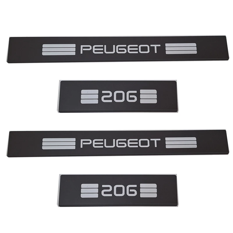 پارکابی خودرو کالانیکس مدل REK-206GAL-10873 طرح فلزی مناسب برای پژو 206 مجموعه 4 عددی