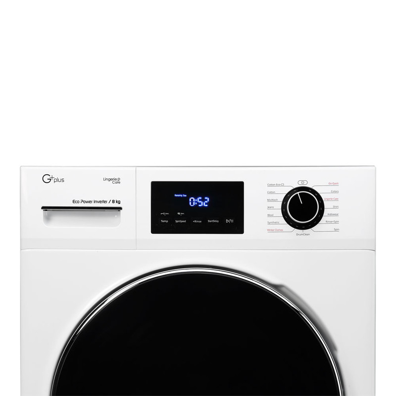 ماشین لباسشویی جی پلاس مدل   GWM-K8340W ظرفیت 8 کیلوگرم
