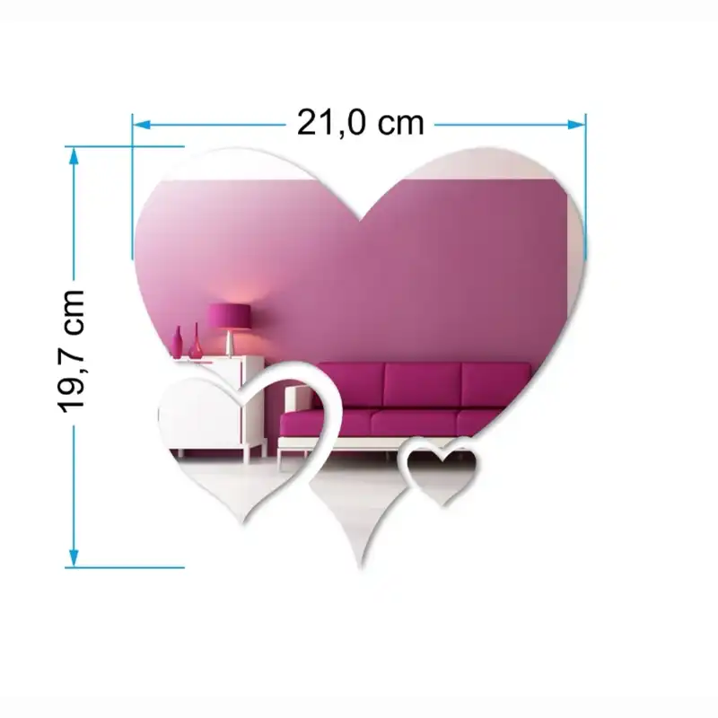 آینه پرینازشاپ مدل قلب