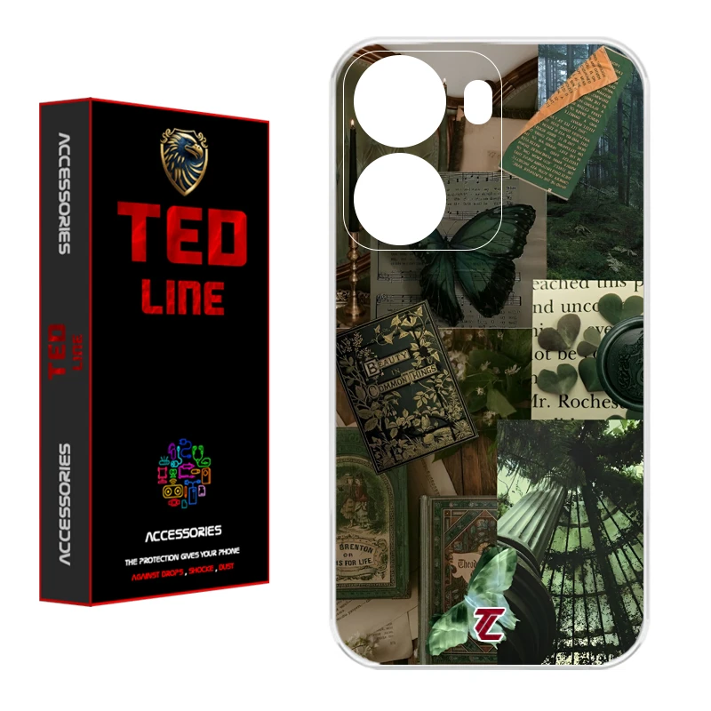 کاور تدلاین طرح کلاژ هنری کد 1118 مناسب برای گوشی موبایل شیائومی Redmi A5