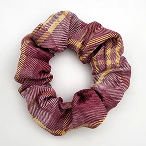 کش مو زنانه مدل اسکرانچی طرح چهارخانه کد KSH556