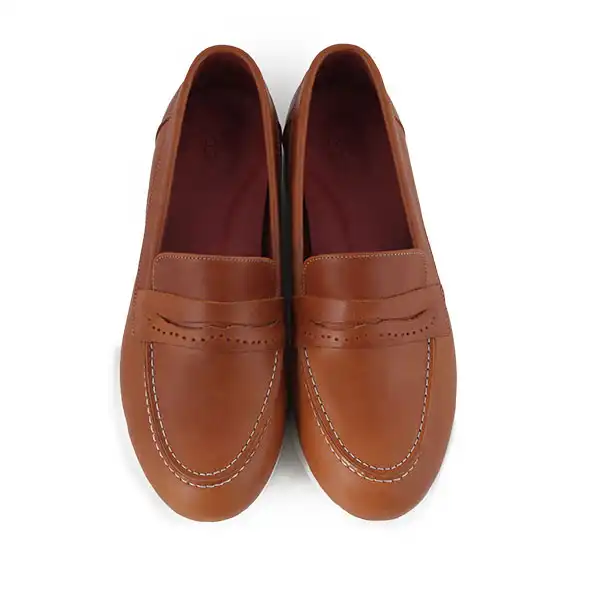 کفش کالج زنانه چرم آگوست مدل HN120036