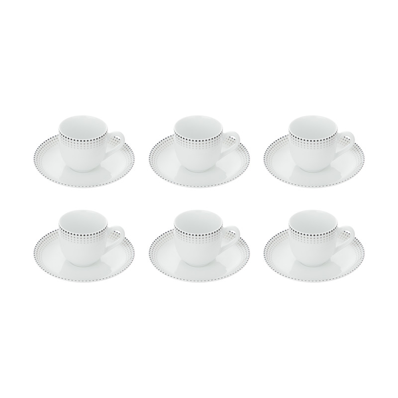 ست قهوه خوری 12پارچه چینی زرین ایران مدل مون بلان