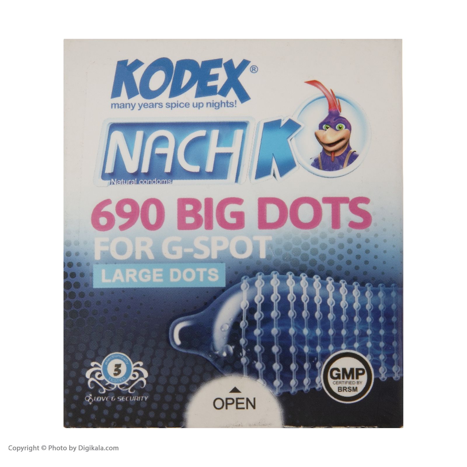 کاندوم ناچ کدکس مدل BIG DOTS بسته 3 عددی -  - 2