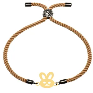 دستبند طلا 18 عیار زنانه الن نار مدل خرگوش ELN101880