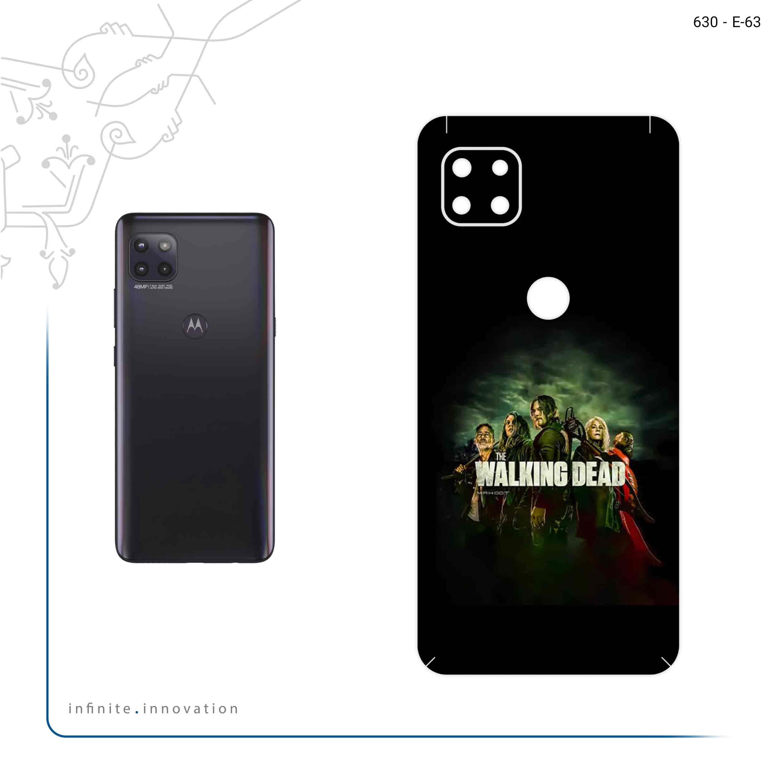برچسب پوششی ماهوت مدل WALKING DEAD مناسب برای گوشی موبایل موتورولا MOTO G 5G