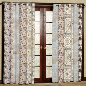 پرده مدل طرح دار هازان پانچی کد 4407 سایز 140x200 سانتی متر
