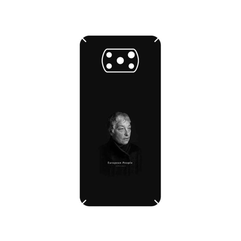 برچسب پوششی ماهوت مدل Portrait of a European Woman مناسب برای گوشی موبایل شیائومی Poco X3 NFC