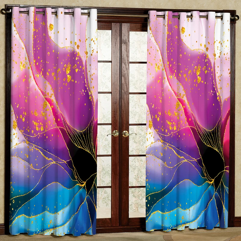  پرده مدل مخمل پانچی کد 2673 سایز 140x280 سانتی متر