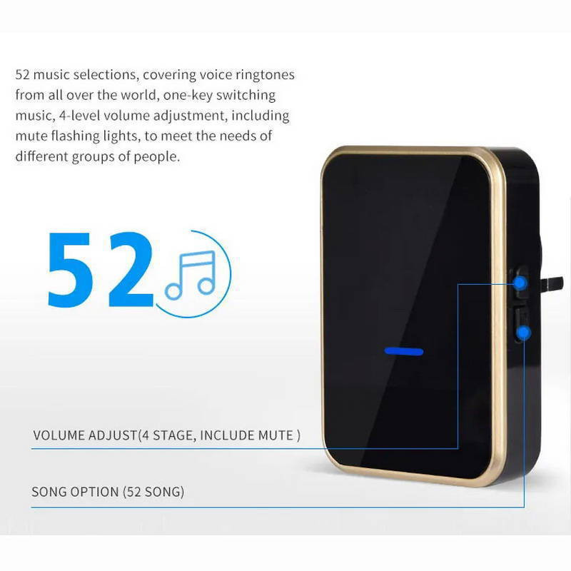 زنگ بی سیم مدل 2T193 به همراه دو عدد شستی