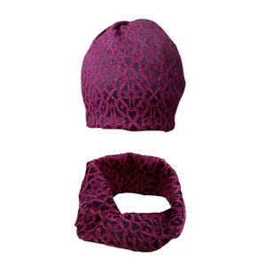 ست کلاه و شال گردن بچگانه مدل دیاموند کد 4